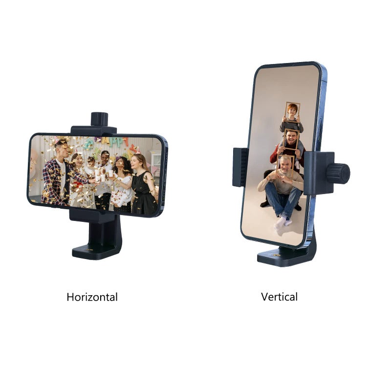 Ruittos Phone Tripod Mount Adapter with Camera Remote Controller, Cell Phone Holder Clip with Adjustable Clamp Compatible with iPhone, Samsung, HTC, Huawei etc., Include Wrist Strap - Image 5